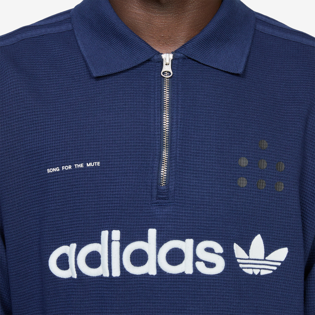 Song for the Mute x Adi008 Longsleeve Polo Shirt Night Indigo Shirts