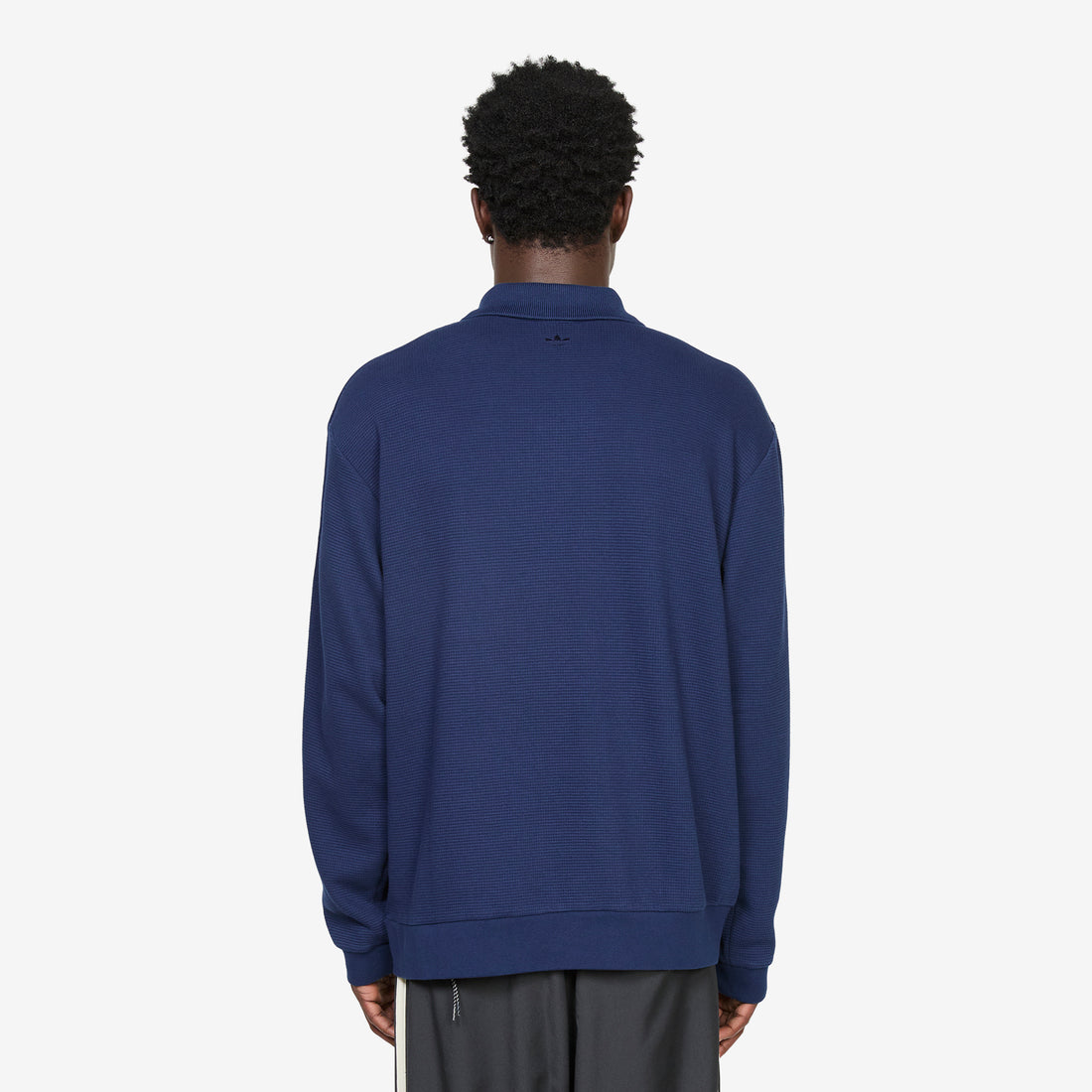 Song for the Mute x Adi008 Longsleeve Polo Shirt Night Indigo Shirts