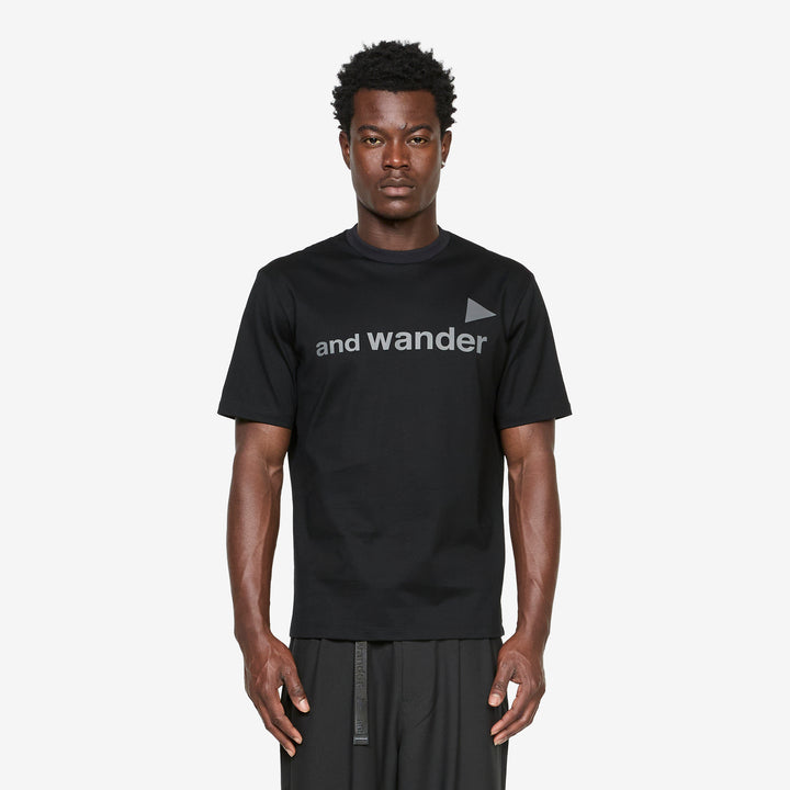 and wander Ref T-Shirt (M) Black Front