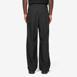 PE Melange Twill Wide Pants Black