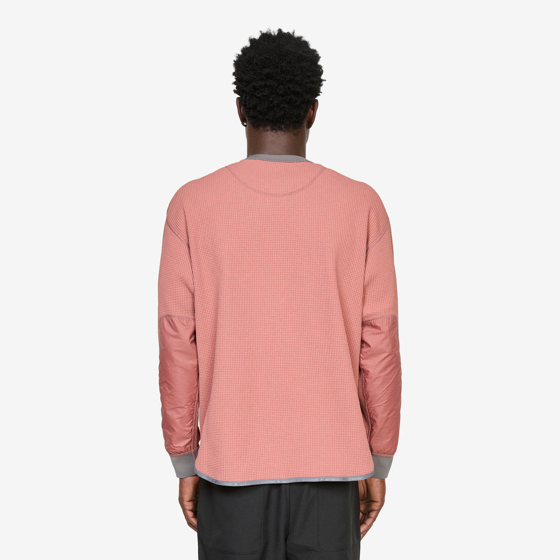 PE Waffle Longsleeve T-Shirt Pink Tees