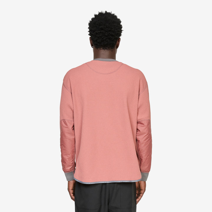 PE Waffle Longsleeve T-Shirt Pink
