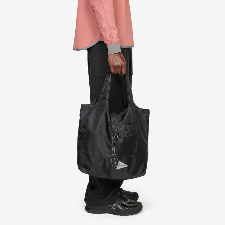 Crispy Rip Grocery Pocket Bag Black Front