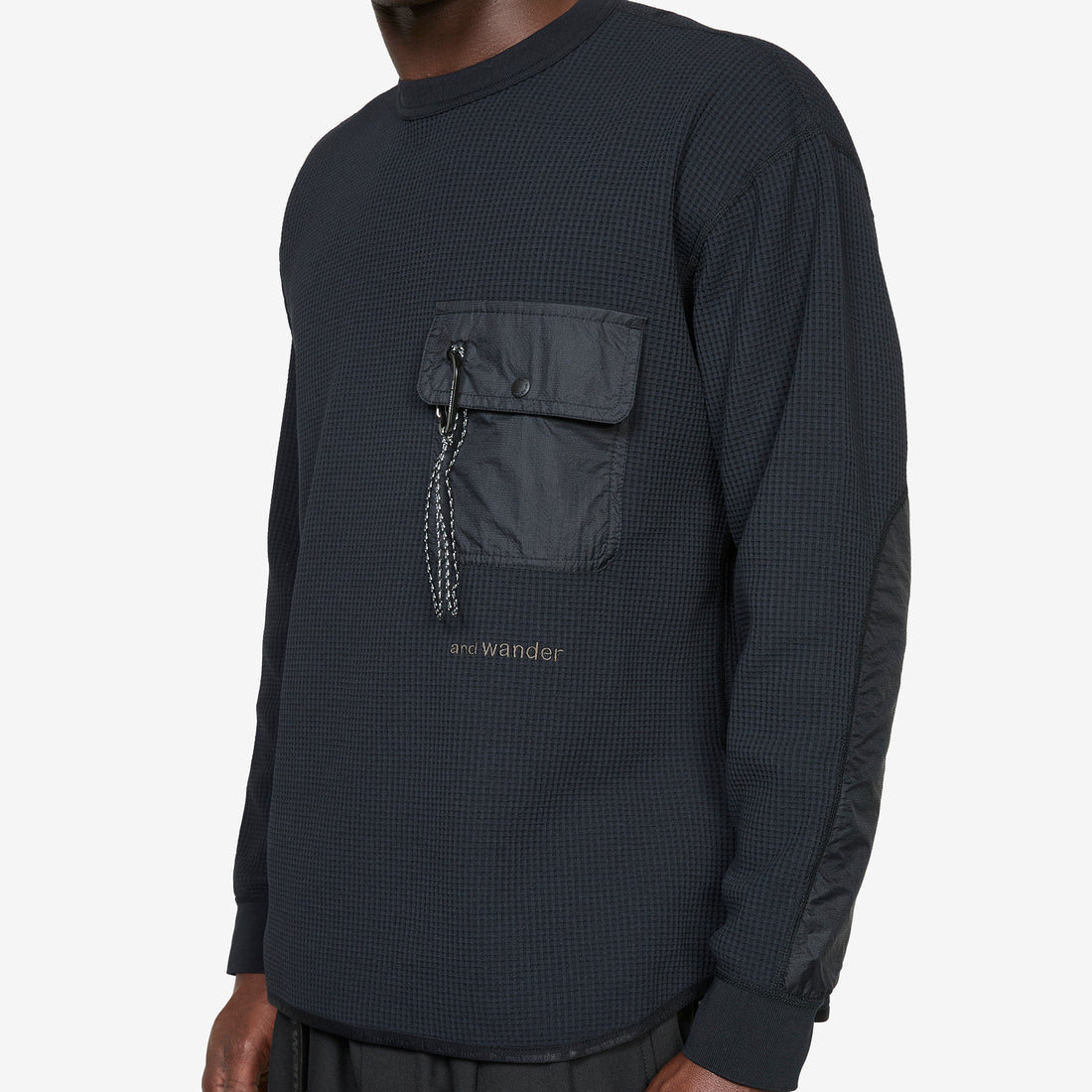 PE Waffle Longsleeve T-Shirt Black Tees