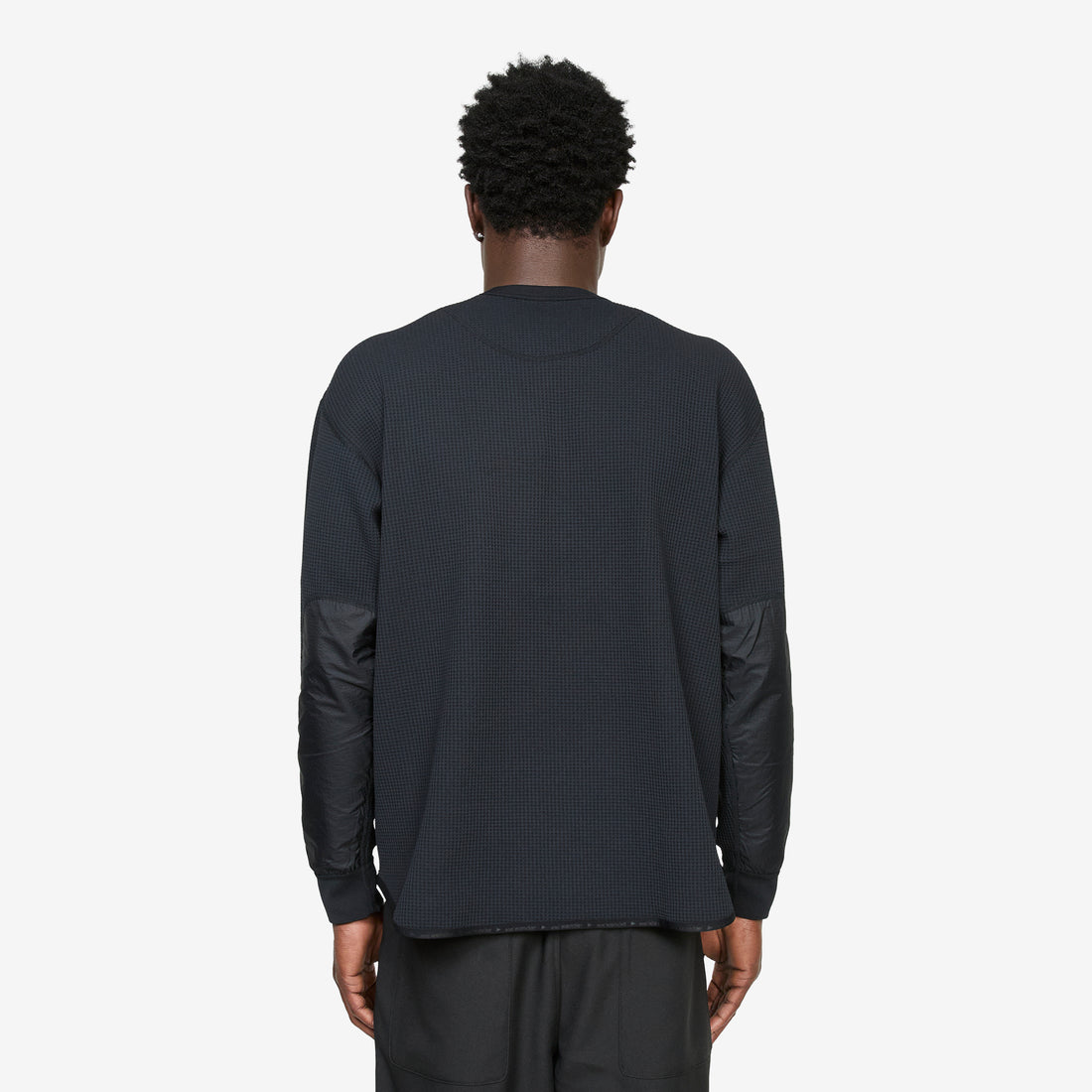 PE Waffle Longsleeve T-Shirt Black Tees