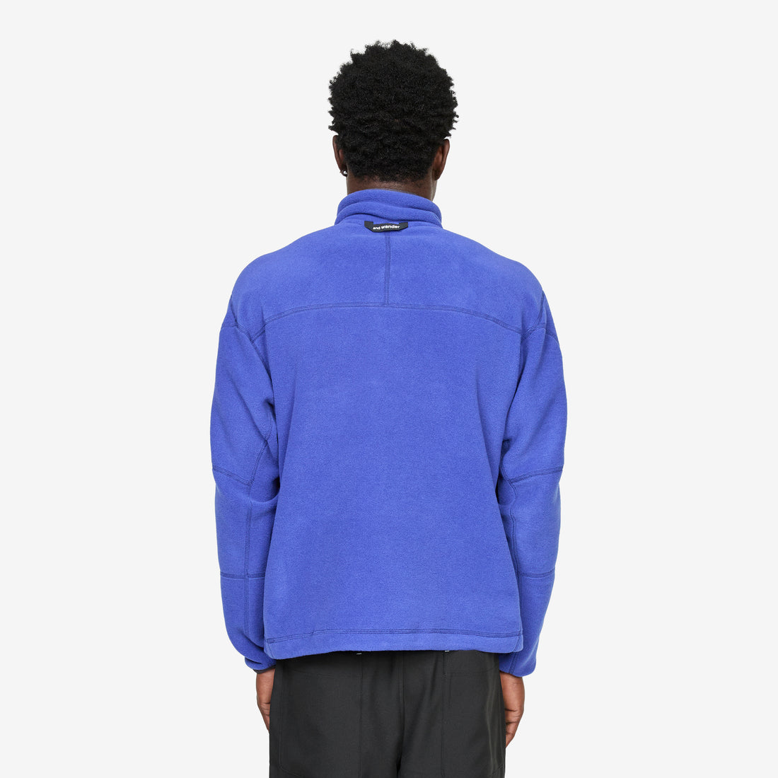 Wool Fleece Pullover Blue Jumpers