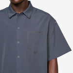 City Commuter Pack Poplin Short Sleeve Shirt Graphite