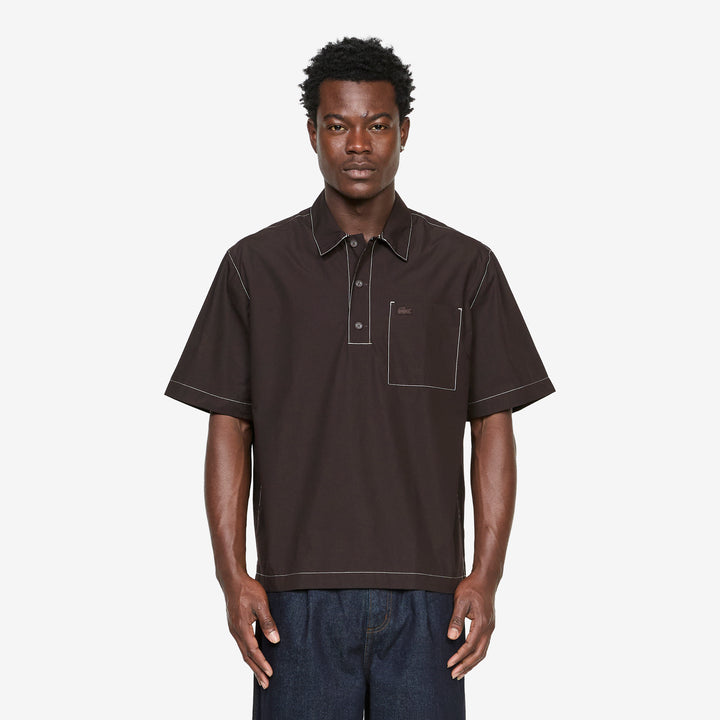 Rotation 3 Poplin Short Sleeve Shirt Buffalo Front