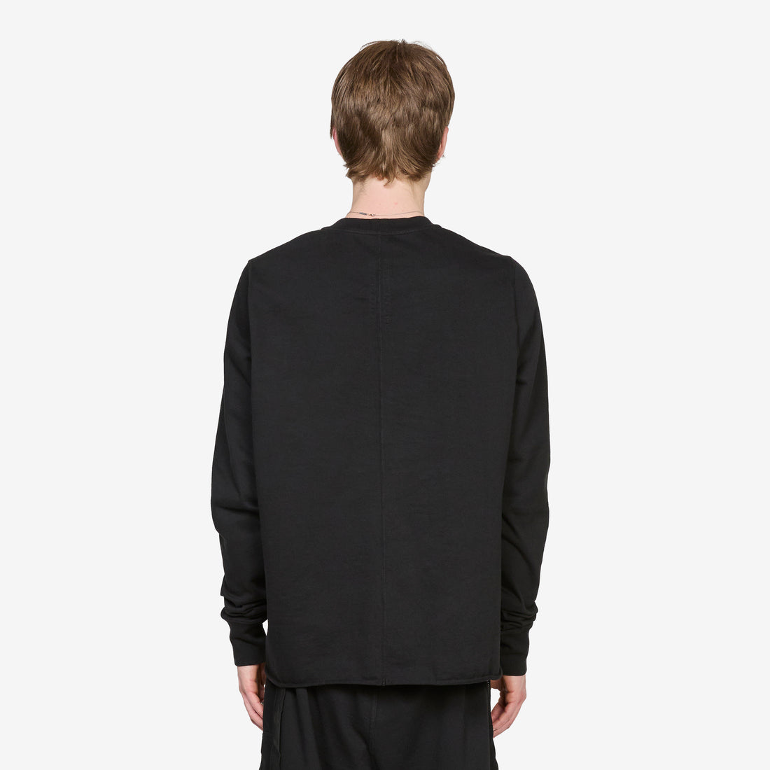 Crewneck Sweat Black Compact Heavy Jersey Jumpers