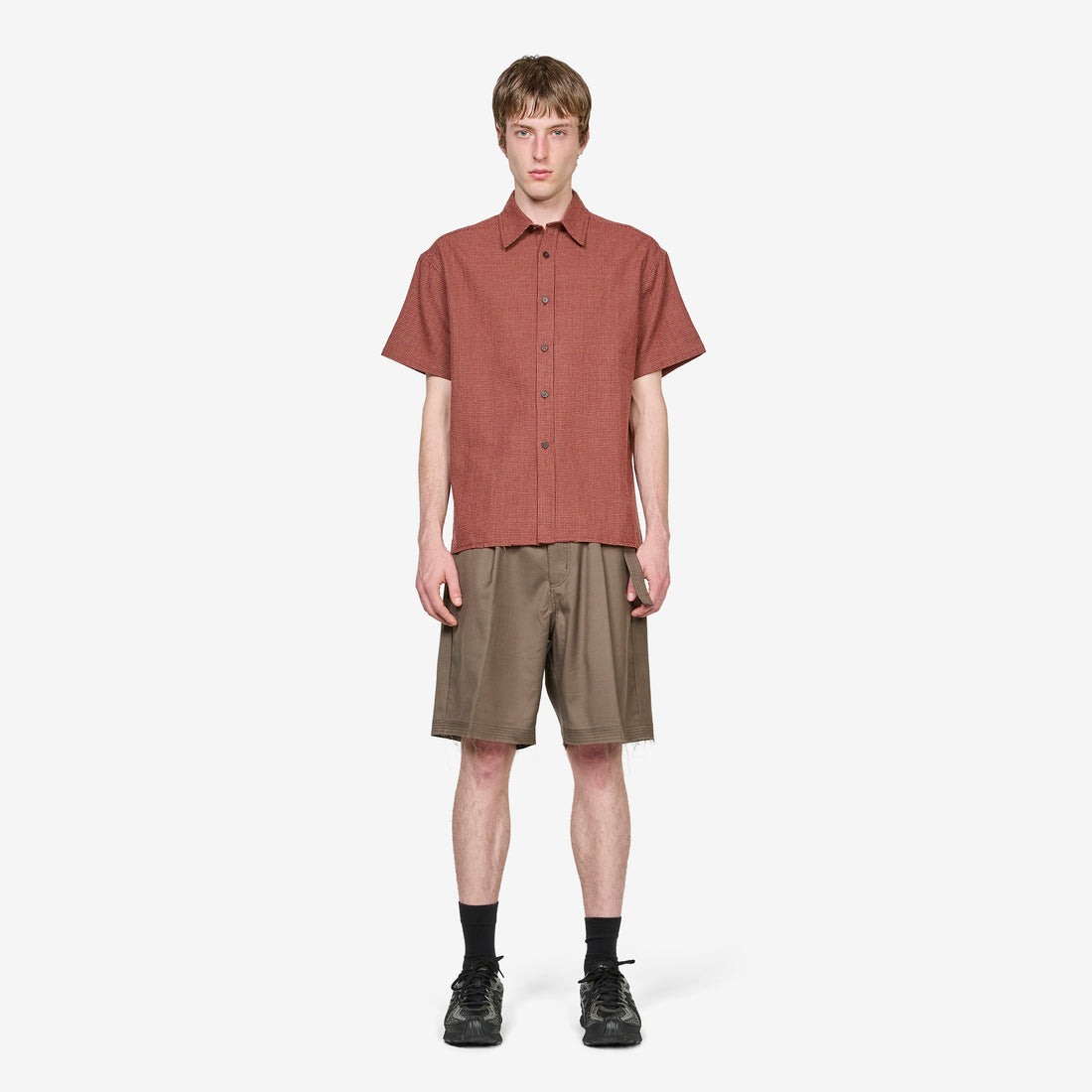 Above The Clouds x Hold Shirt Red Check Shirts