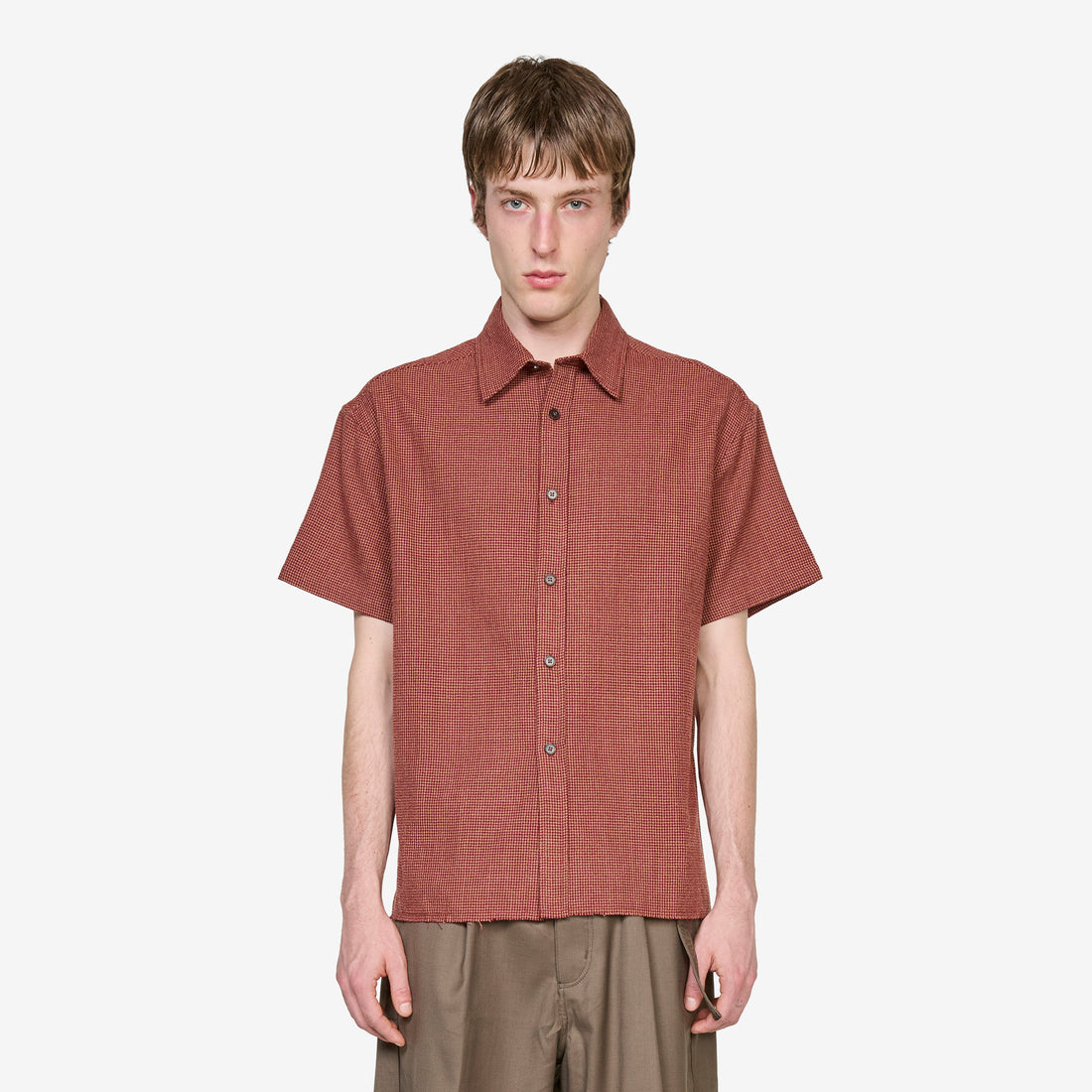 Above The Clouds x Hold Shirt Red Check Shirts