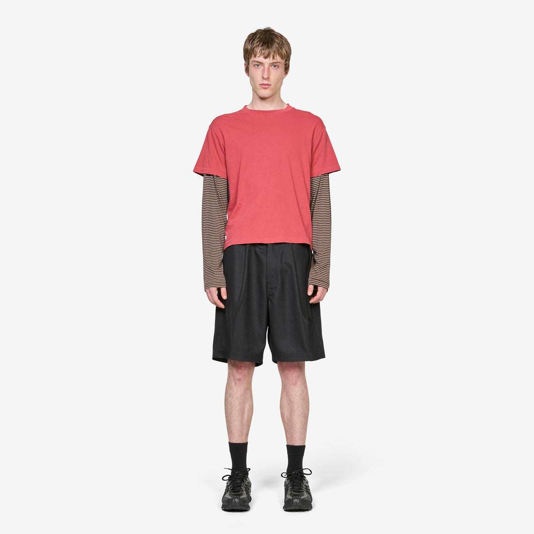 Above The Clouds x Tide Layer T-Shirt Red | Stripe Tees