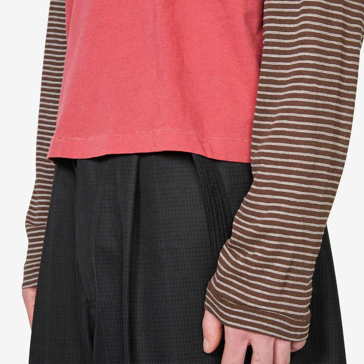 ABOVE THE CLOUDS x Tide Layer T-Shirt Red | Stripe