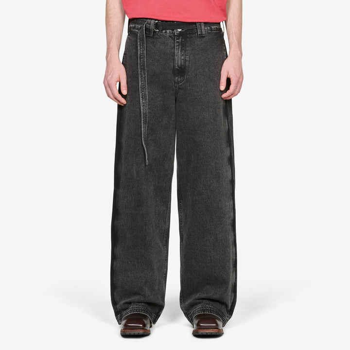 Work Cut Jeans Washed Black Front