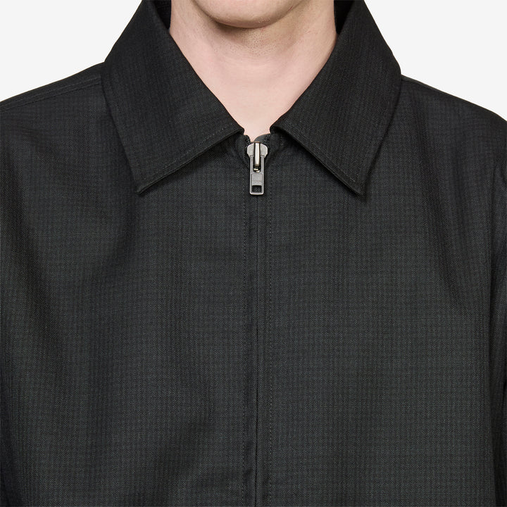 Zip Coach Black Plaid