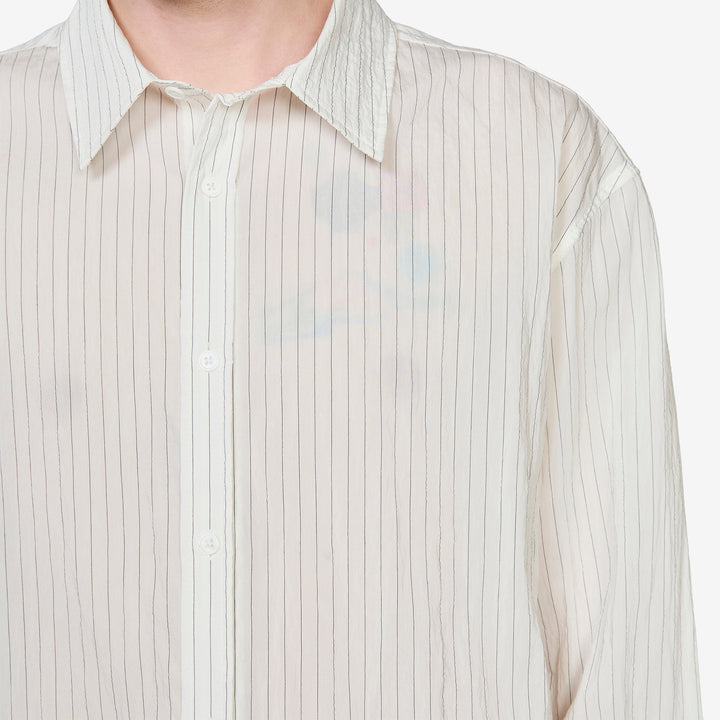Drop Longsleeve Shirt White Stripe