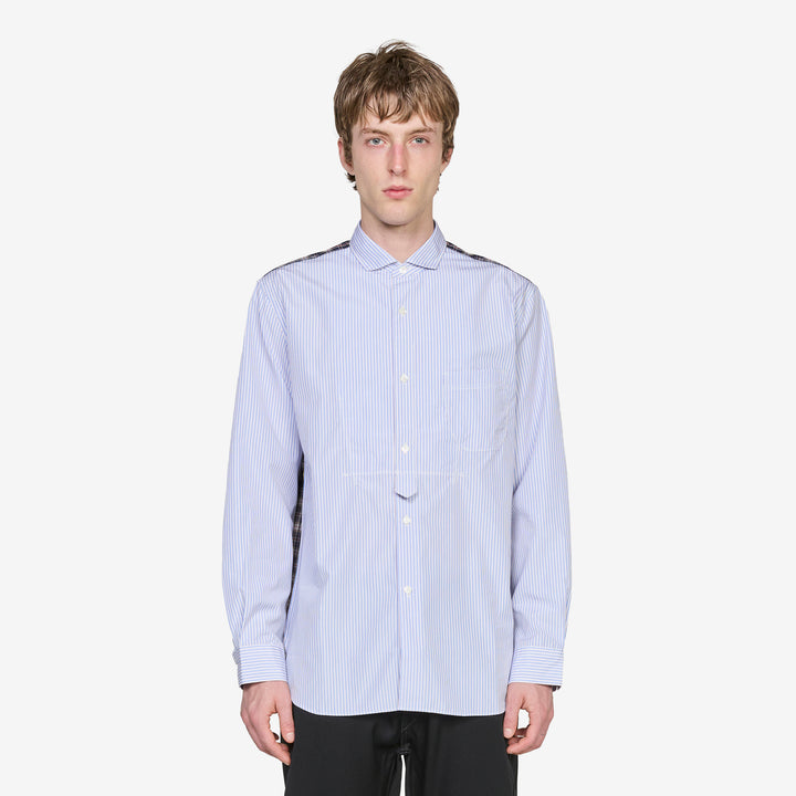Stripes Shirt White | Sax Blue | Red | Navy Front