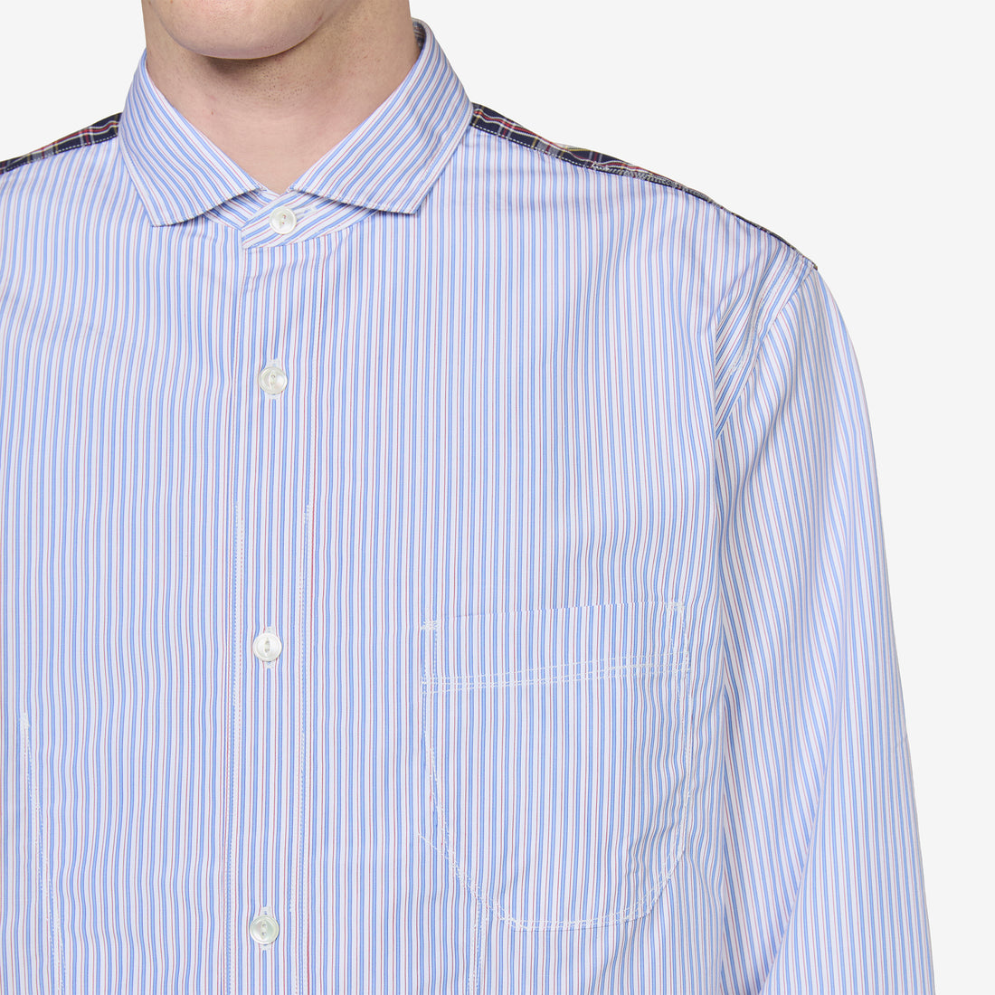 Stripes Shirt White | Sax Blue | Red | Navy Shirts