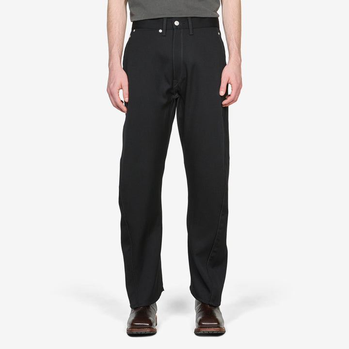 Levi's Wool Tapered Pants Black Front