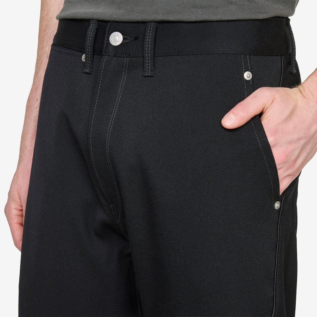 Levi's Wool Tapered Pants Black Pants
