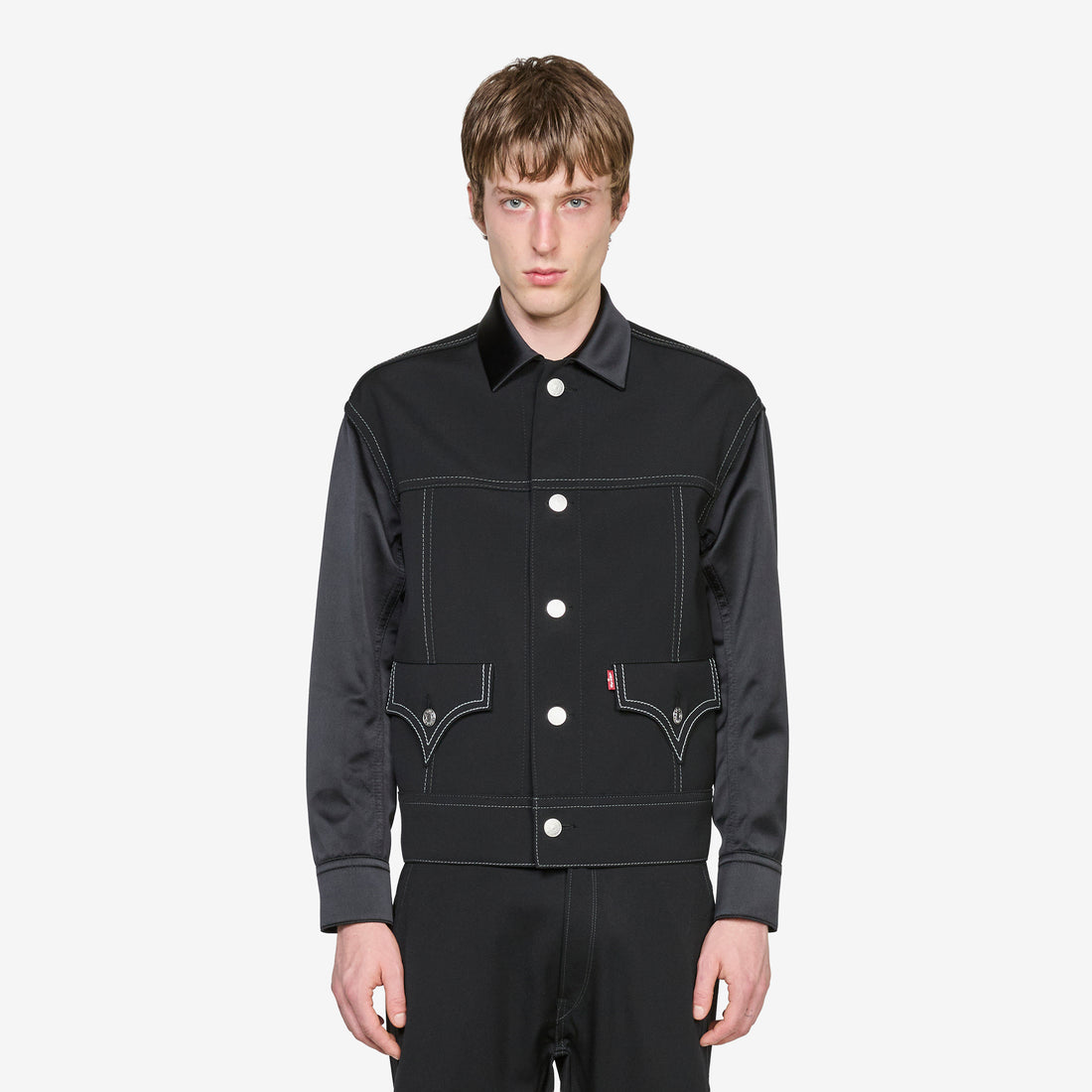 Levi's Wool Contrast Stitch Jacket Black Jackets