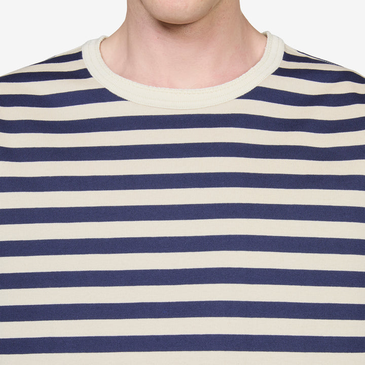 Longsleeve T-Shirt Natural | Navy