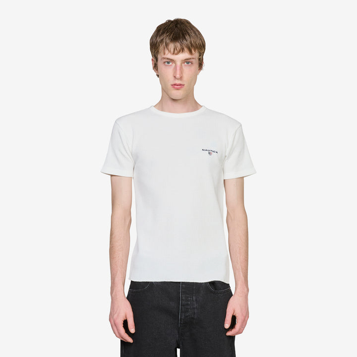 Waffle T-Shirt White Front