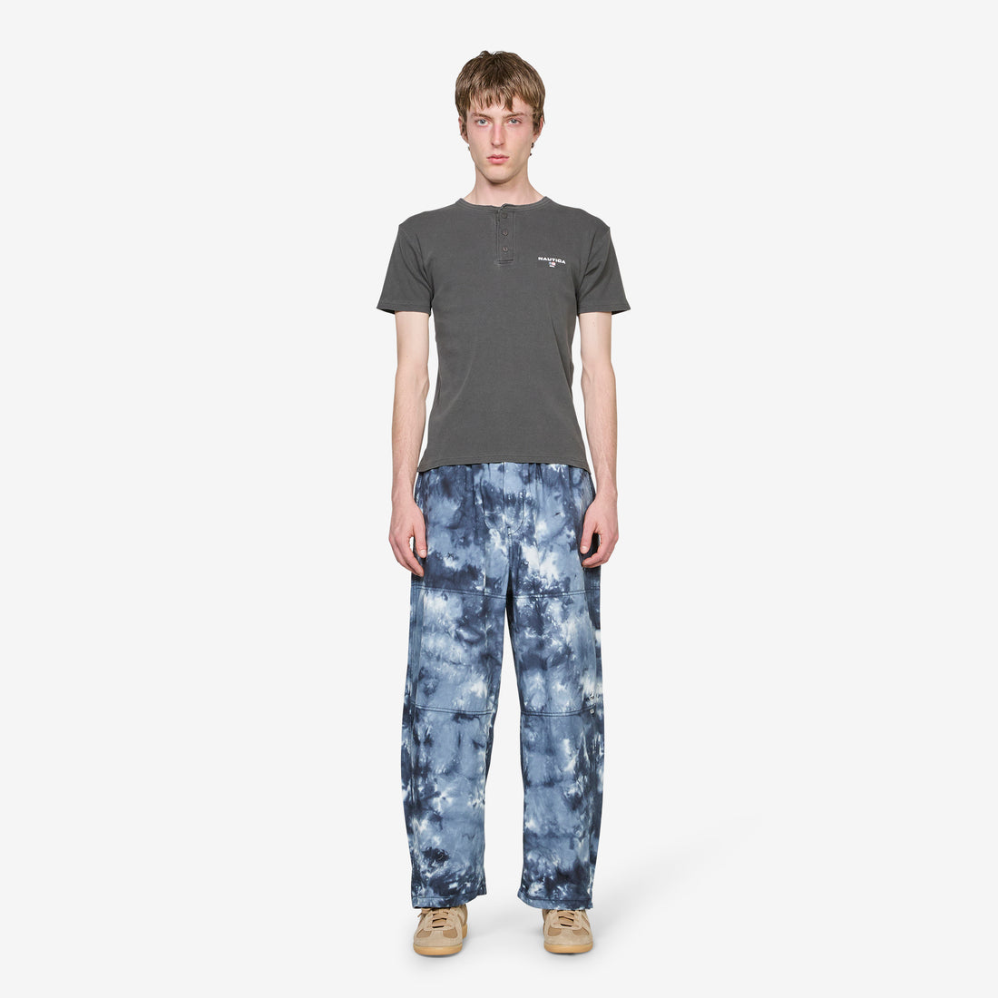 Rib Henley T-Shirt Pigment Charcoal Tees