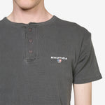 Rib Henley T-Shirt Pigment Charcoal