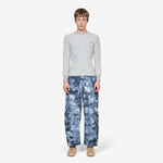 Waffle Henley Longsleeve T-Shirt Grey Marl