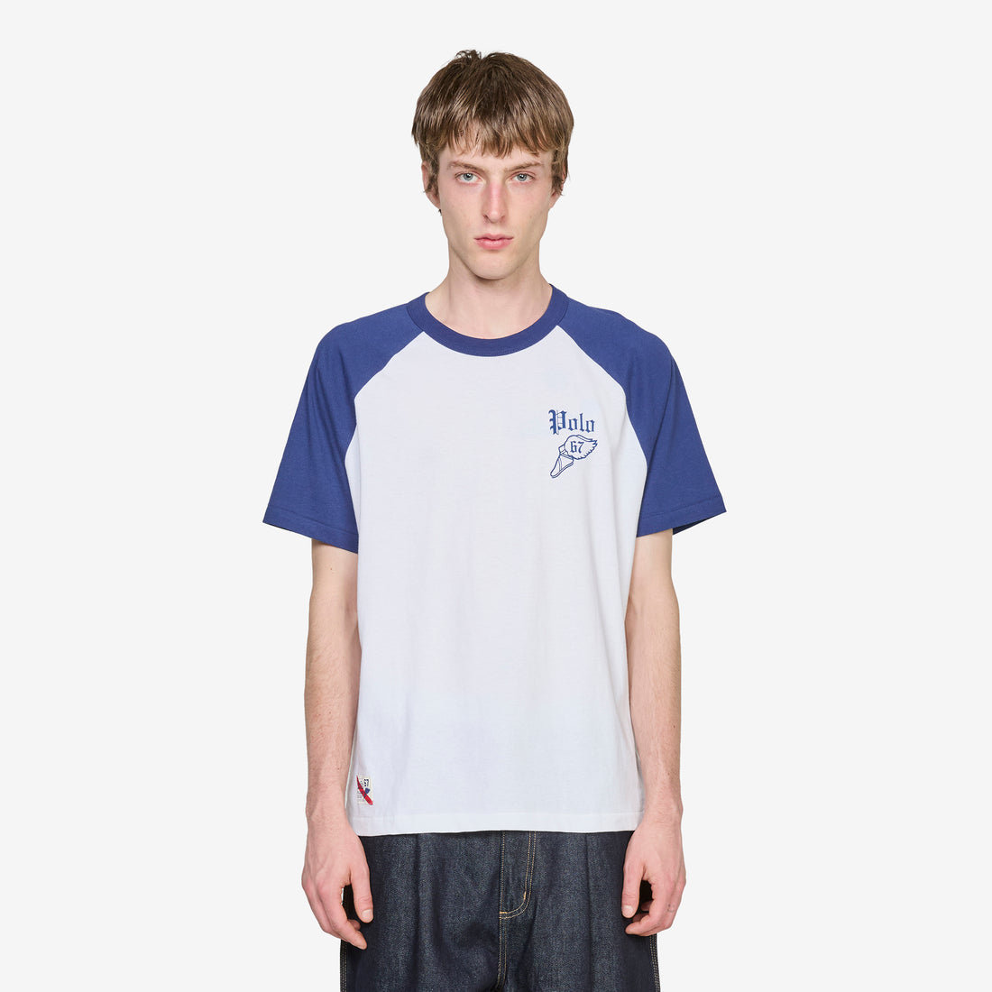 Short Sleeve Baseball T-Shirt White | Freshwater Tees