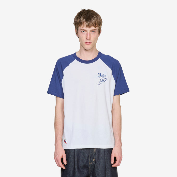 Short Sleeve Baseball T-Shirt White | Freshwater Front
