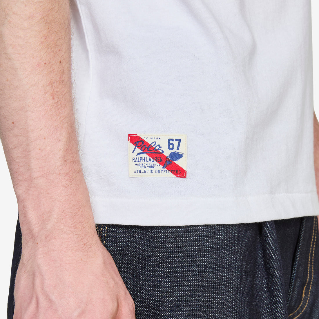 Short Sleeve Baseball T-Shirt White | Freshwater Tees