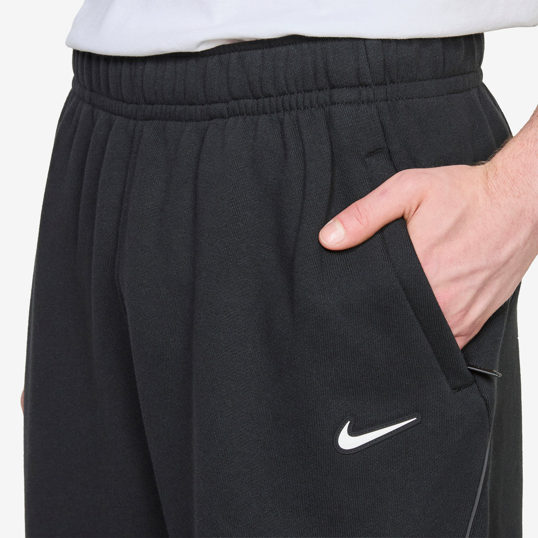 NOCTA Fleece CS Open-Hem Tracksuit Pant Black | Black | White Pants