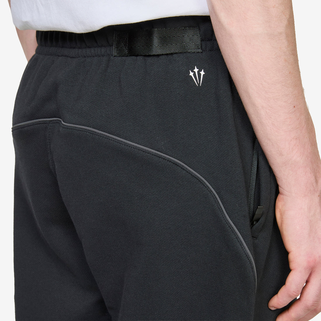NOCTA Fleece CS Open-Hem Tracksuit Pant Black | Black | White Pants