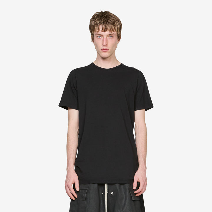 Level T-Shirt Black Medium Weight Cotton Jersey Front