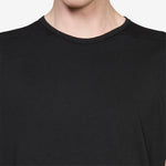 Level T-Shirt Black Medium Weight Cotton Jersey