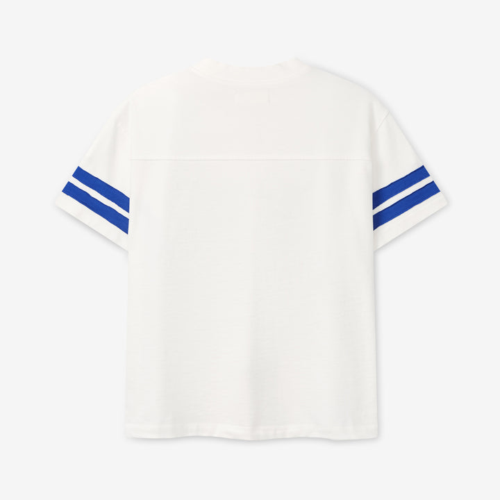 Applique Football Jersey Vintage White