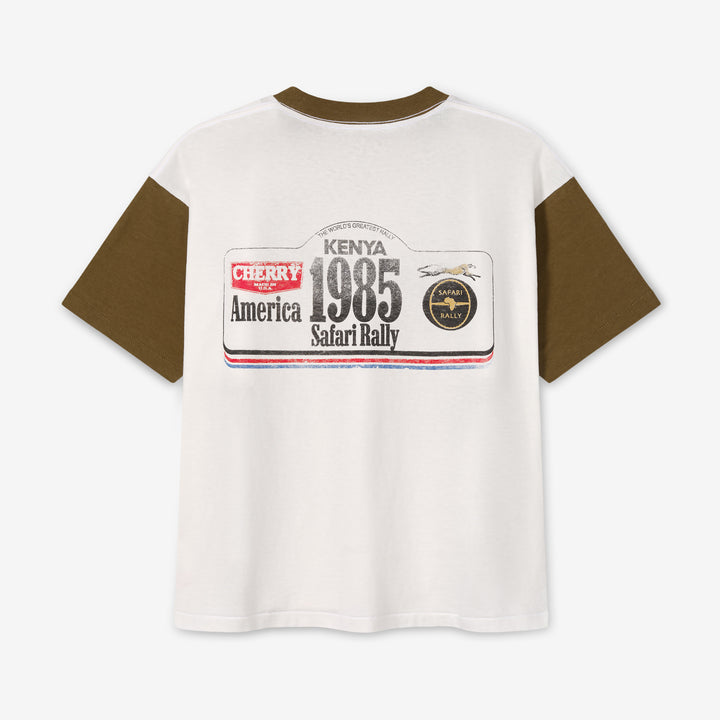 Safari Boxy Ringer T-Shirt Turquoise
