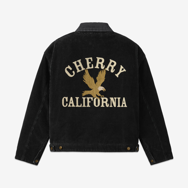 Corduroy Work Jacket Vintage Black