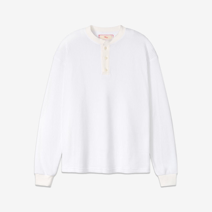 Henley Thermal White Front
