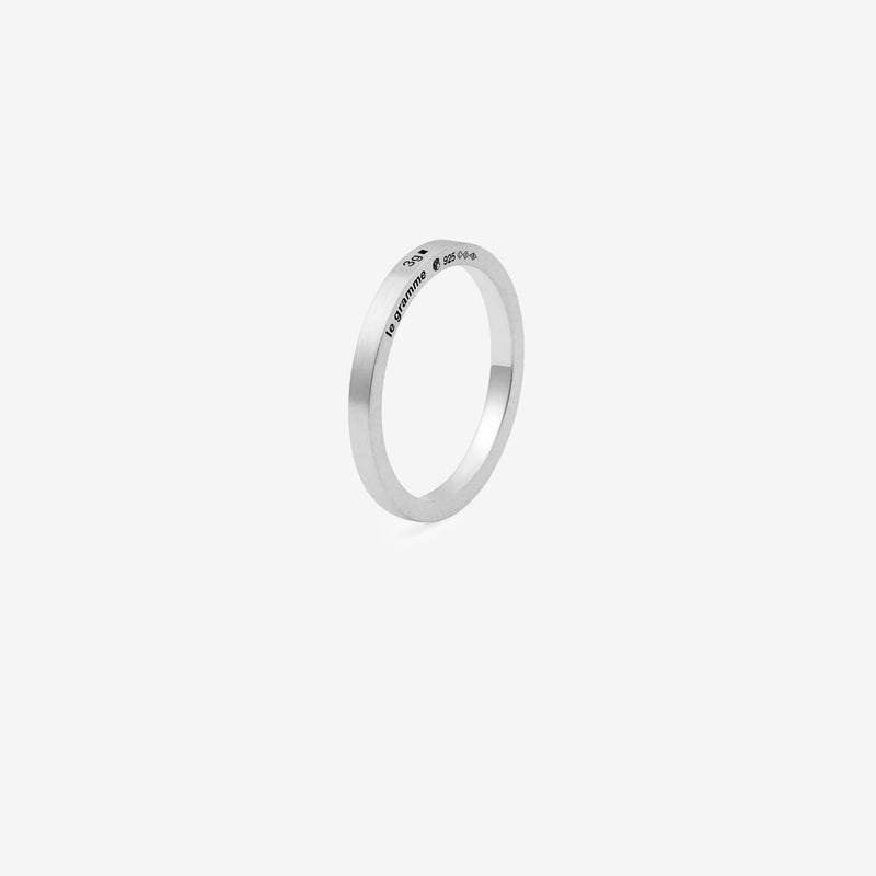 3g Brushed Sterling Silver Ribbon Ring Jewellery