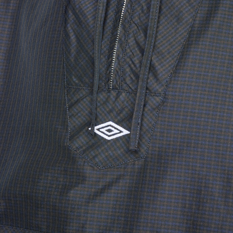 Check Mask Anorak Navy Dark Brown Jackets
