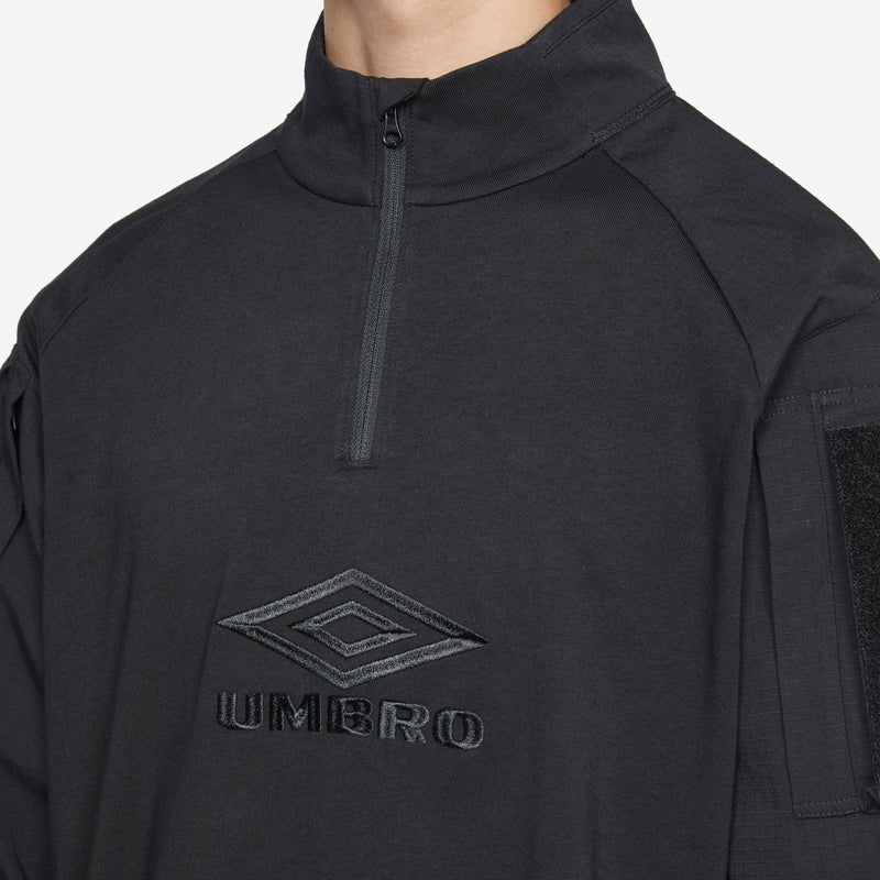 Tactical Half Zip Black Jumpers