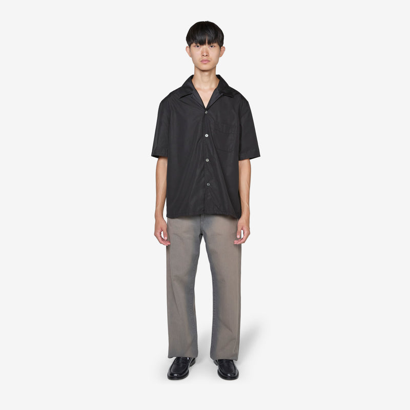 Heusen Shirt Shortsleeve Black All Day Poplin Shirts