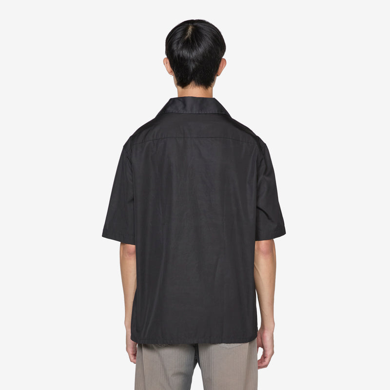 Heusen Shirt Shortsleeve Black All Day Poplin Shirts