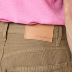 Wide Twist Jeans Light Brown