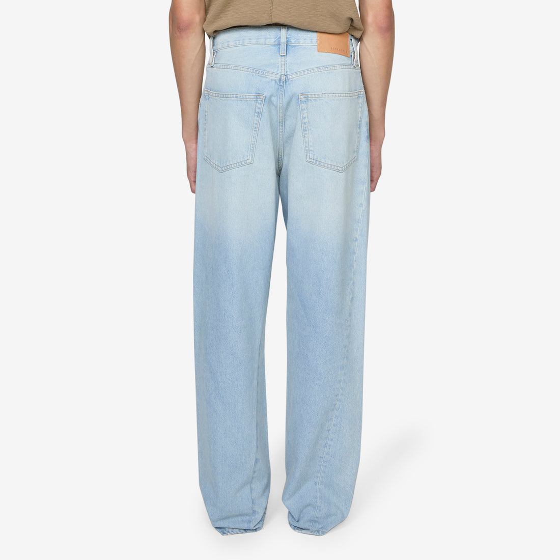 Wide Twist Jeans Light Vintage Pants