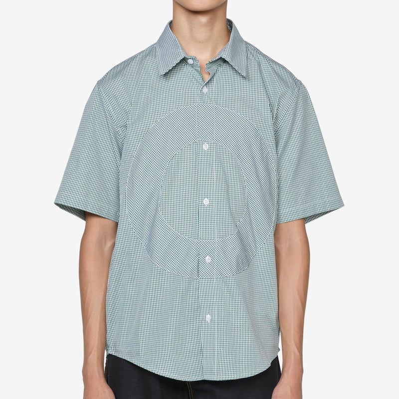 O Shortsleeve Gingham Shirt Green | White Shirts