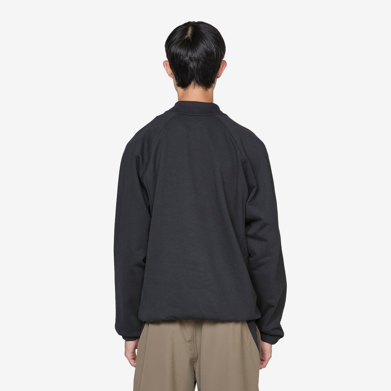 Heavy Half Zip Black Jumpers
